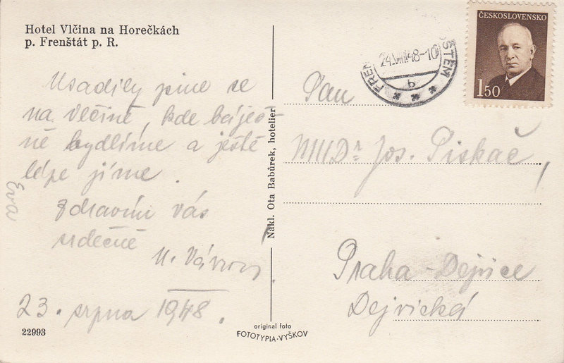 Hotel Vlčina na Horečkách p. Frenštát p. R.