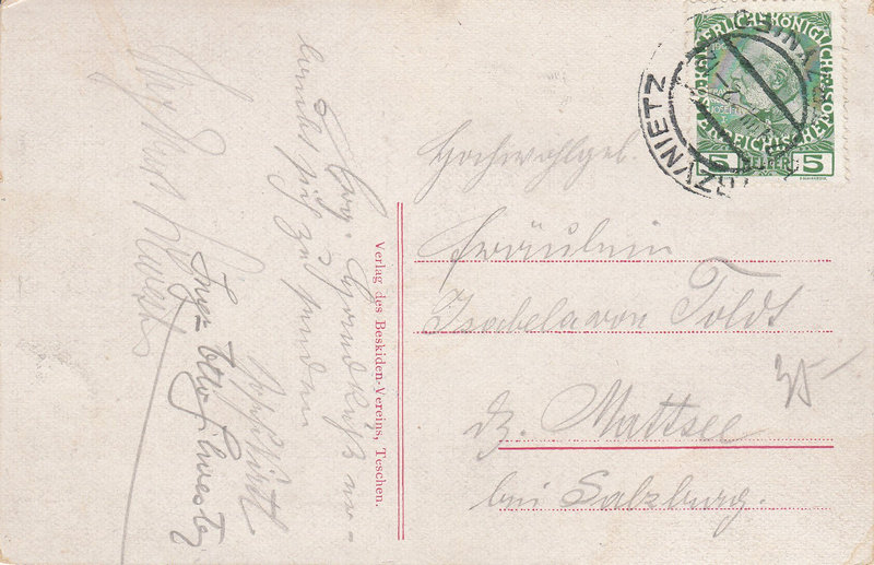 Erzerhog Friedrich Schutzhaus auf dem Jaworowy in dem Beskiden 997 m ü d. M.