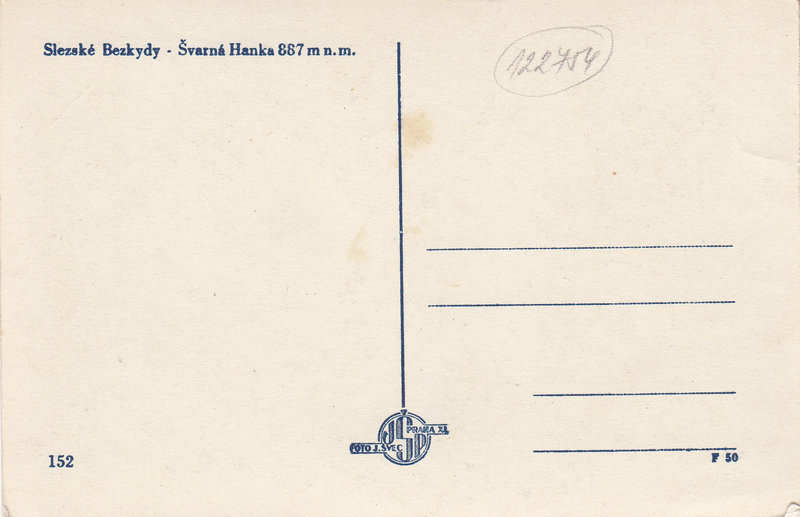 Slezke Bezkydy. Švarná Hanka 887 mn.m.