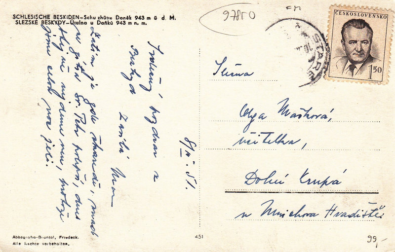 SLEZKE BESKYDY-Útulna u Daňků 943mn.m.