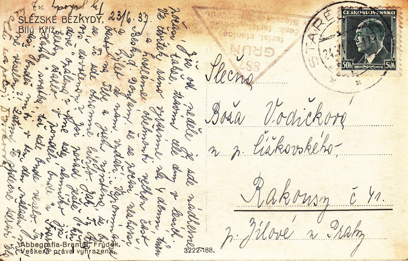 SLEZKE BESKYDY.Bílý Kříž