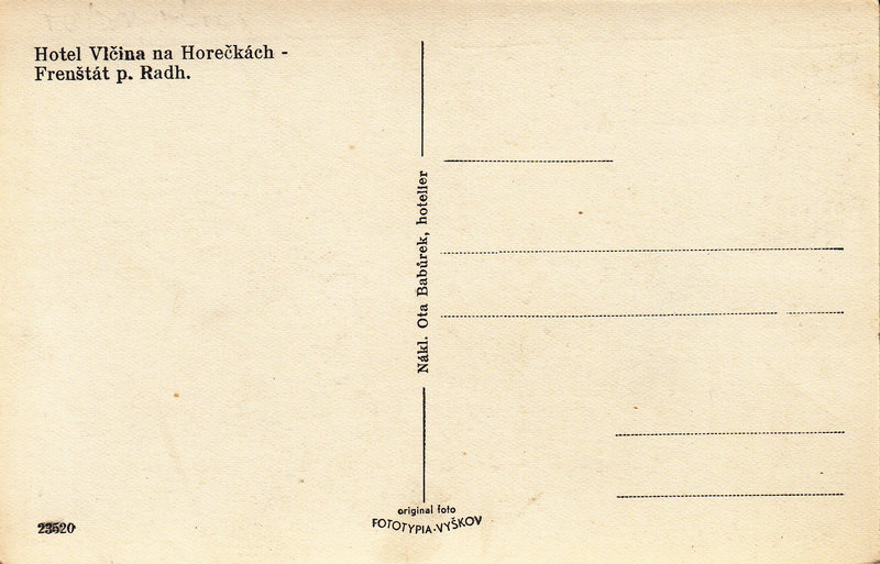 Hotel Vlčina na Horečkách - Frenštát p. Radh.