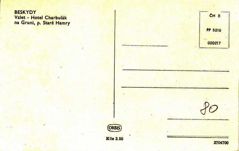 BESKYDY - Vzlet - Hotel Charbulák na Gruni, p. Staré Hamry