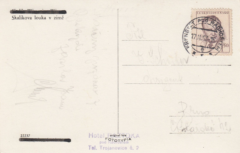 Skalikova louka v zimě