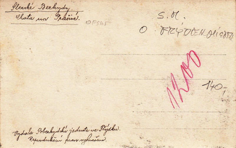 SLEZKE BESKYDY- Chata na Prašivé