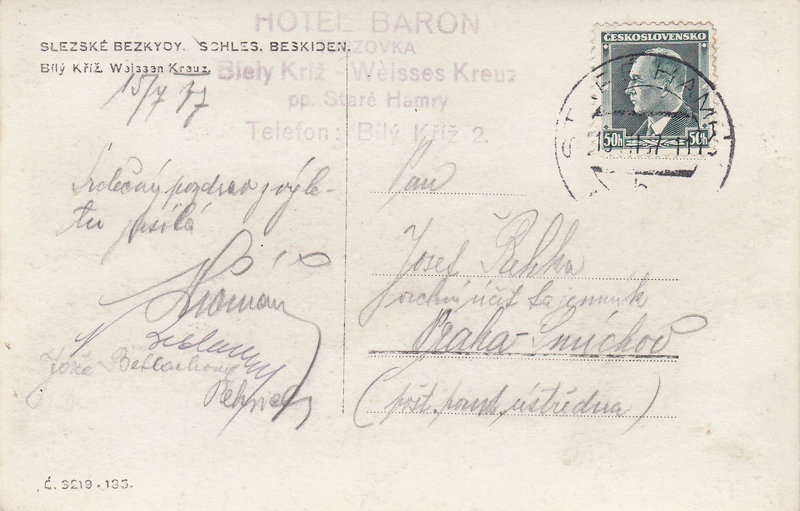 SLEZSKÉ BESKYDY - Bílý Kříž 