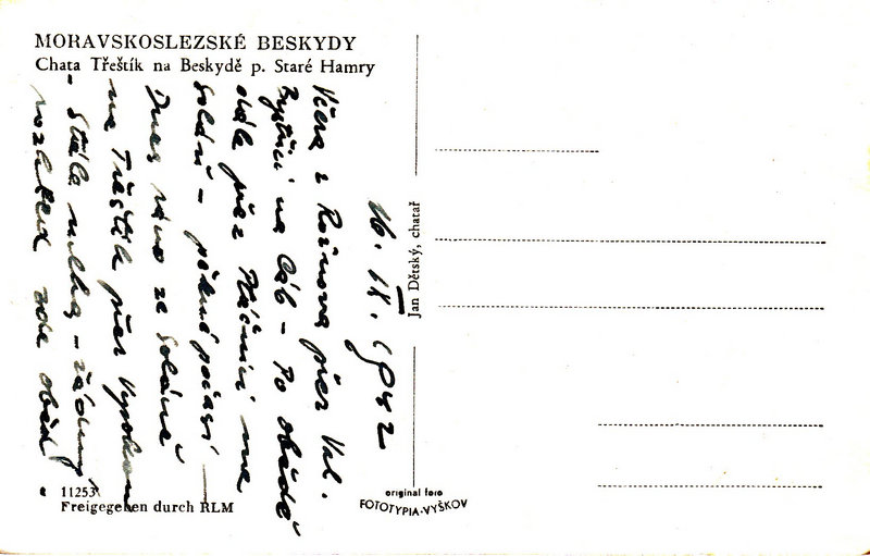 MORAVSKOSLEZSKÉ BESKYDY - Chata Třeštík na Beskydě p. Staré Hamry