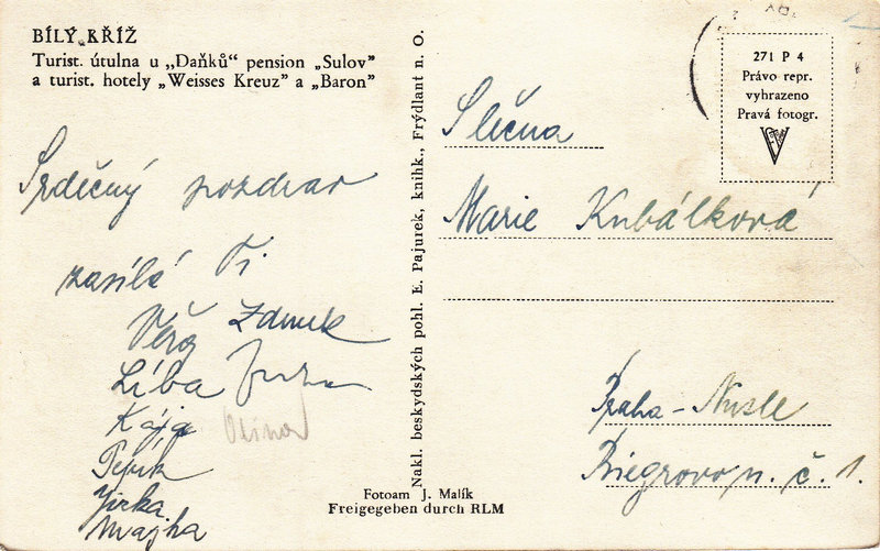 Bílý Kříž -Útulna "U Daňku",Sulov