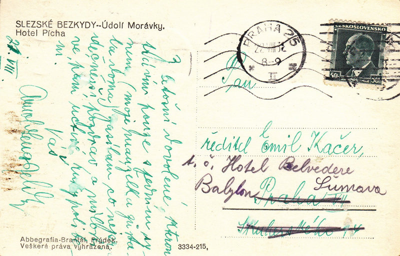 SLEZSKÉ BESKYDY - Údolí Morávky. Hotel Pícha