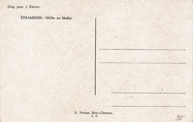 ŠTRAMBERK - Ulička na Skalky