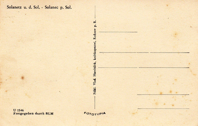 Solanetz u. d. Sol. - Solanec p. Sol.