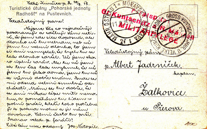 Turistické útulny "Pohorské jednoty Radhošť" na Pustevních