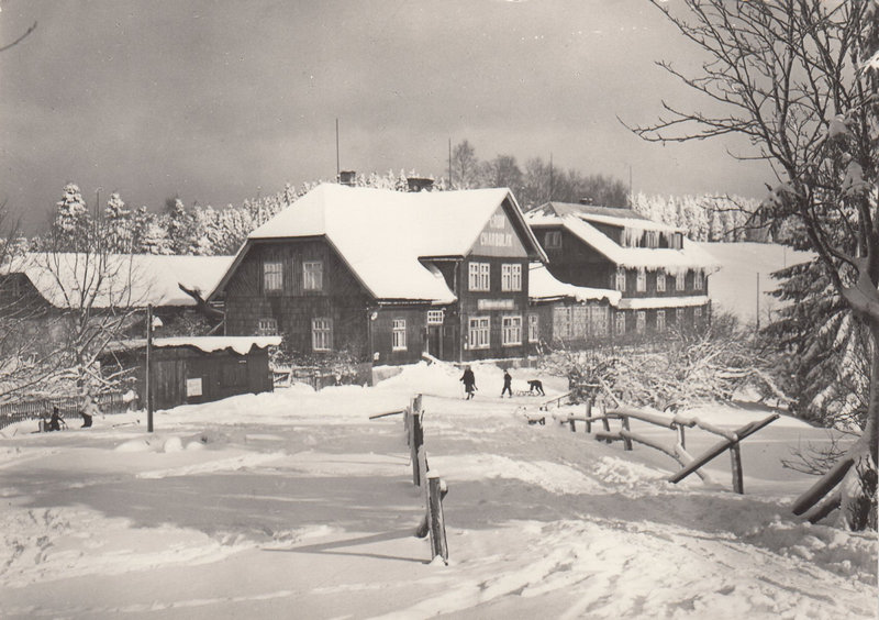 BESKYDY - GRUŇ - kraj Petra Bezruče - HOrský hotel Gruň - 825 m n. v.