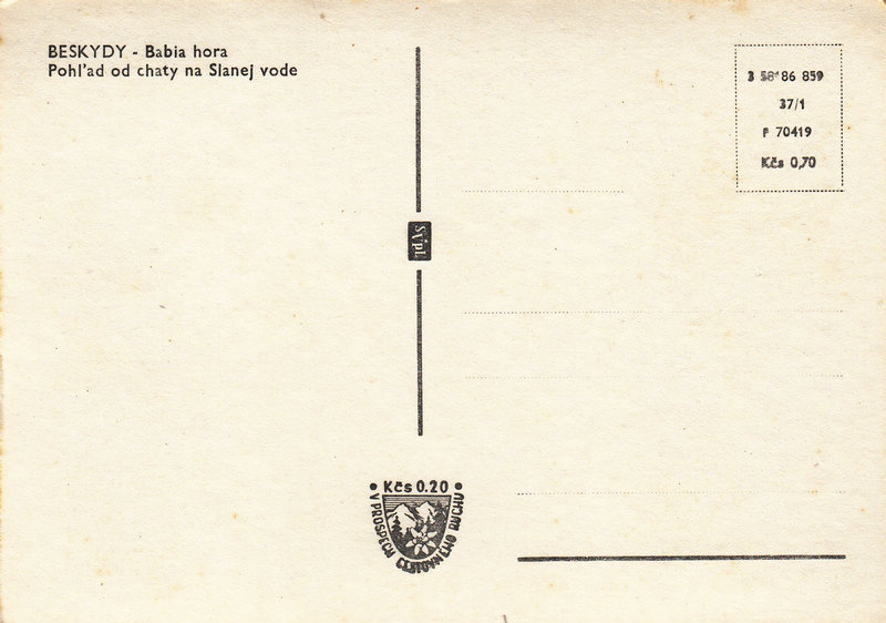 BESKYDY - Babia hora - Pohlad od chaty na Slanej vode