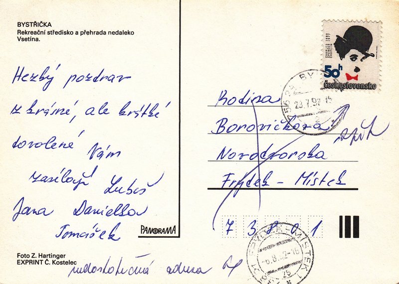 BYSTŘIČKA - Rekreační středisko a přehrada nedaleko Vsetína