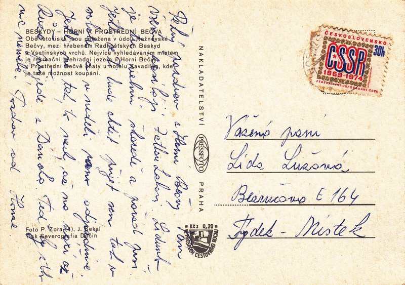 BESKYDY - HORNÍ A PROSTŘEDNÍ BEČVA