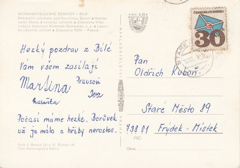 MORAVSKOSLEZSKÉ BESKYDY - BÍLÁ