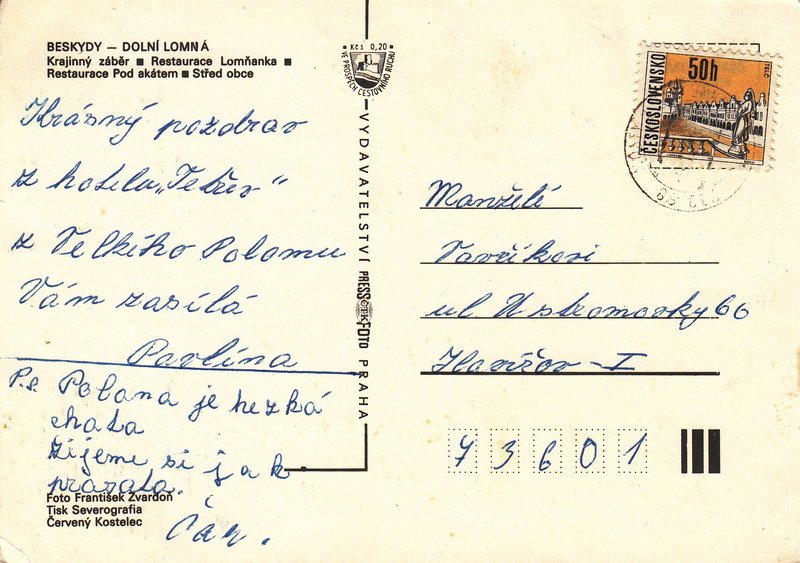 BESKYDY - DOLNÍ LOMNÁ