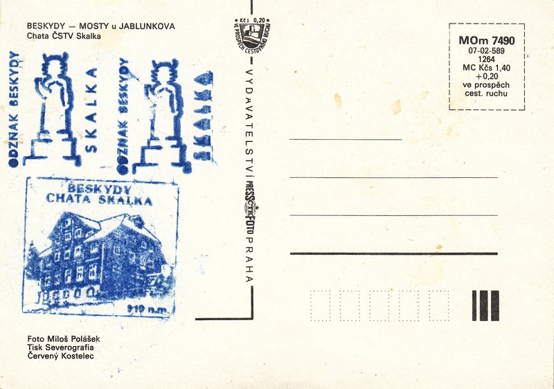 BESKYDY - MOSTY u JABLUNKOVA -Chata ČSTV Skalka