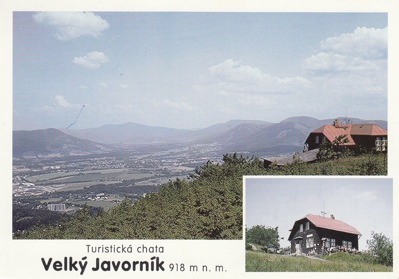Velký Javorník 918 m n. m. - turistická chata