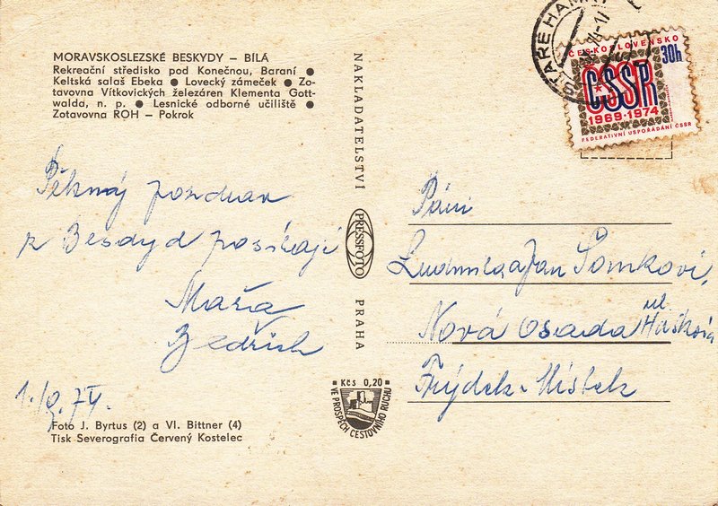 MORAVSKOSLEZSKÉ BESKYDY - BÍLÁ