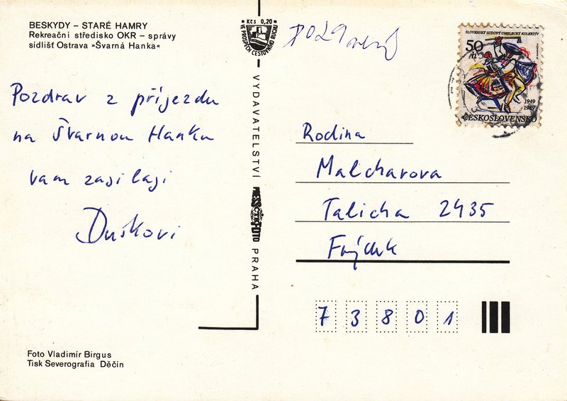 BESKYDY - STARÉ HAMRY