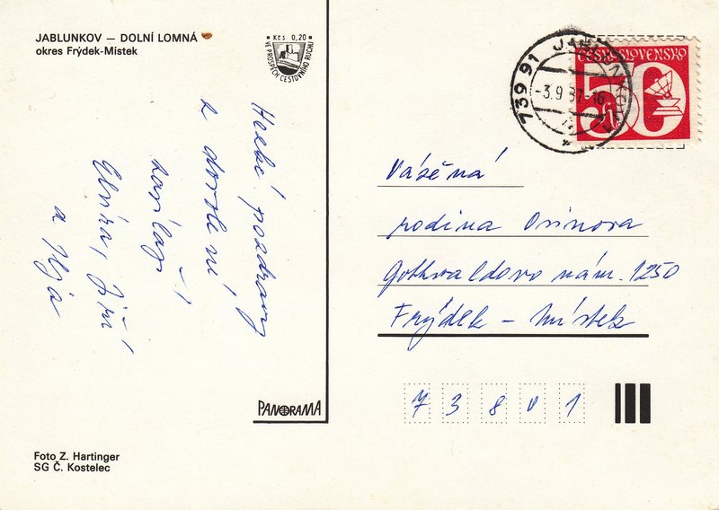 JABLUNKOV - DOLNÍ LOMNÁ