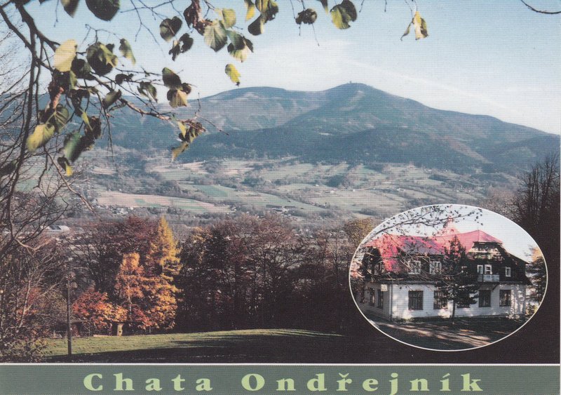 Turistická chata ONDŘEJNÍK - Pohled z chaty Ondřejník na masiv Lysé hory
