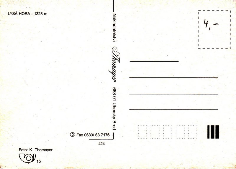 LYSÁ HORA 1328 m