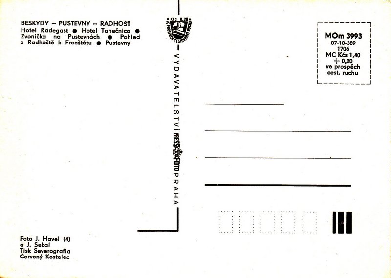 BESKYDY - PUSTEVNY - RADHOŠŤ