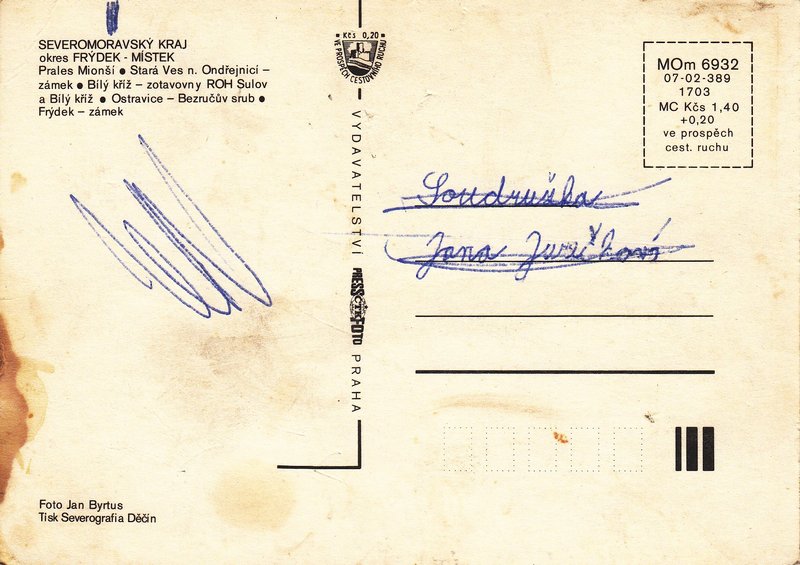 SEVEROMORAVSKÝ KRAJ - okres FRÝDEK - MÍSTEK 
