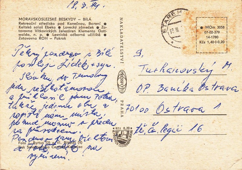 MORAVSKOSLEZSKÉ BESKYDY - BÍLÁ