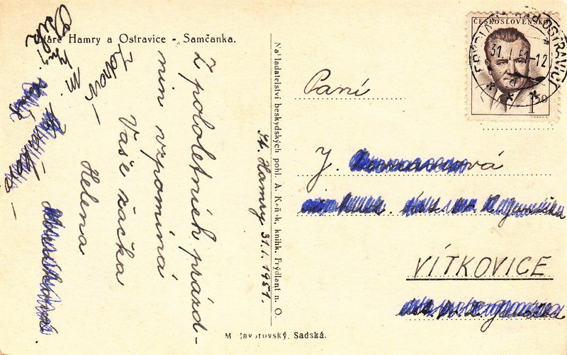 Staré Hamry a Ostravice - Samčanka.