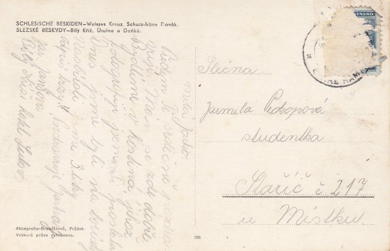 Slezké Beskydy-Bílý Kříž,Útulna u Daňku