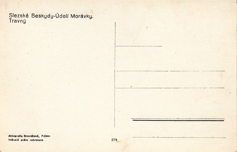 Slezské Beskydy - Údolí Morávky. Travný 