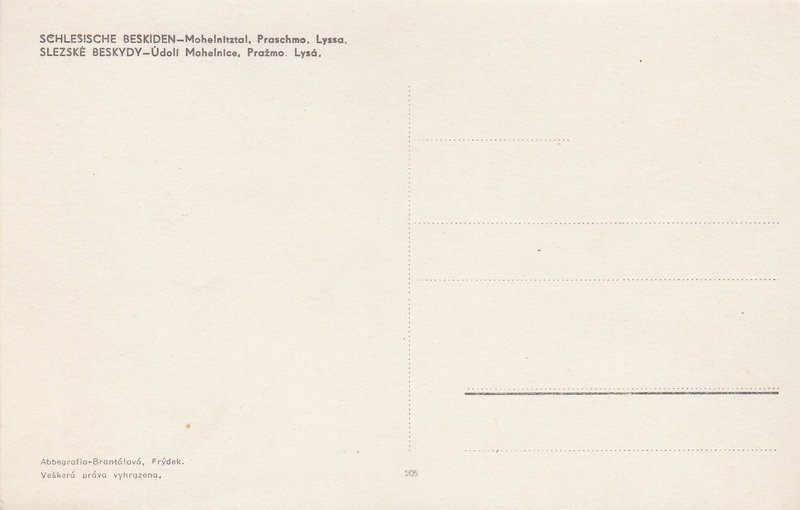 SLEZSKÉ BESKYDY - Údolí Mohelnice, Pražmo. Lysá. 