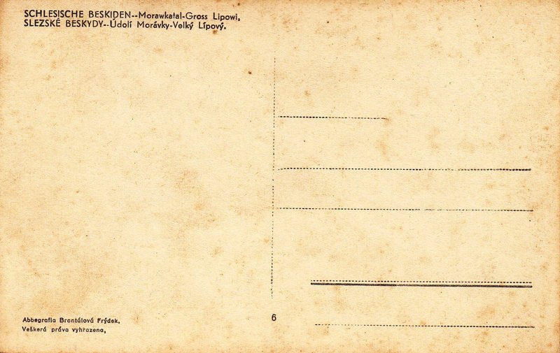 SLEZSKÉ BESKYDY -Údolí Morávky - Velký Lípový