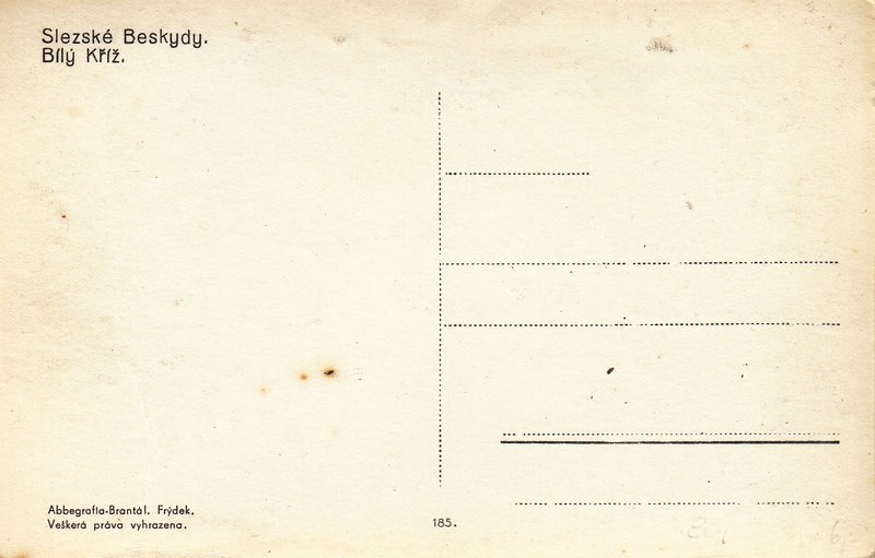 Slezské Beskydy. Bílý Kříž.