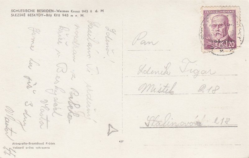 SLEZSKÉ BESKYDY -Bílý kříž 943 m n. m. 