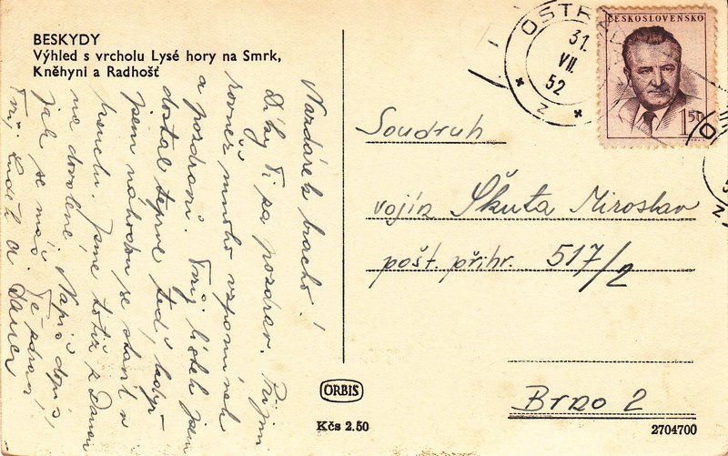 BESKYDY - Výhled s vrcholu Lysé hory na Smrk, Kněhyni a Radhošť