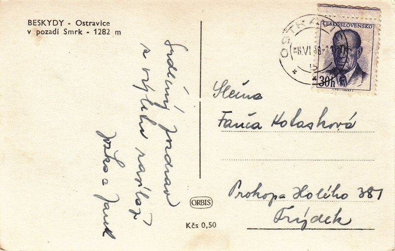 BESKYDY - Ostravice v pozadí Smrk - 1282 m