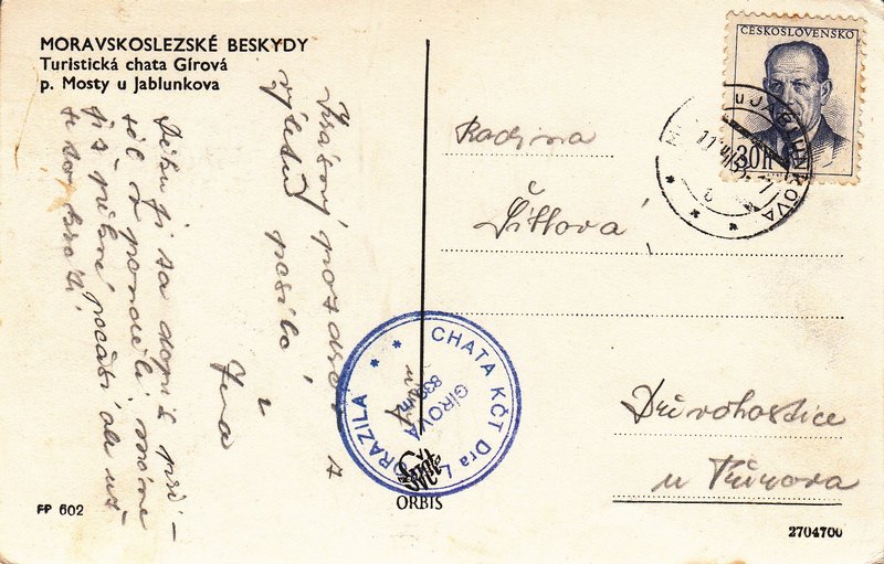 MORAVSKOSLEZSKÉ BESKYDY - Turistická chata Gírová p. Mosty u Jablunkova