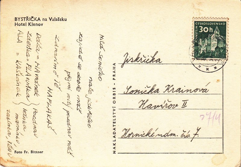 BYSTŘIČKA  na Valašsku