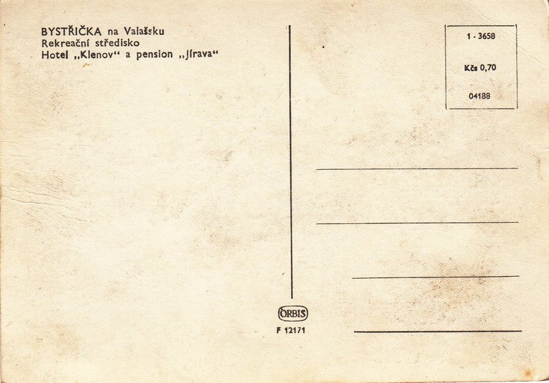BYSTŘIČKA  na Valašsku