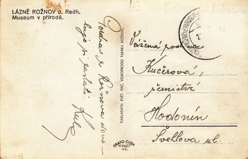 LÁZNĚ ROŽNOV p. RADH. - Museum v přírodě.