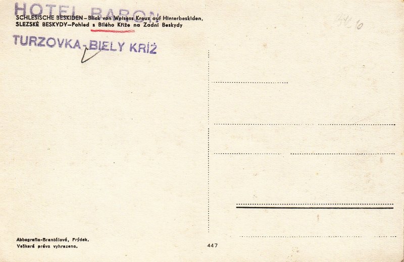 SLEZSKÉ BESKYDY - Pohled s Bílého Kříže na Zadní Beskydy