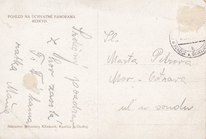 POHLED NA ÚCHVÁTNÉ PANORAMA BEZKYD