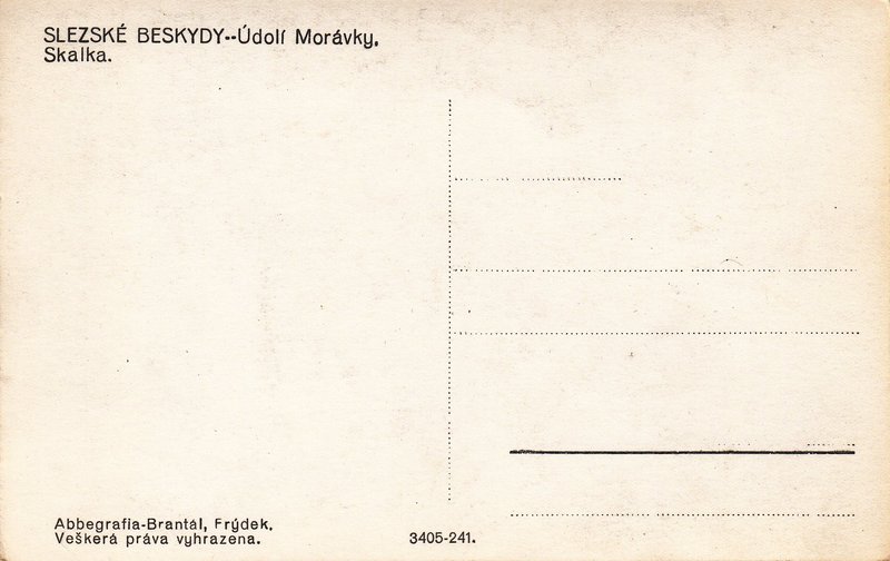 SLEZSKÉ BESKYDY--Údolí Morávky. - Skalka.