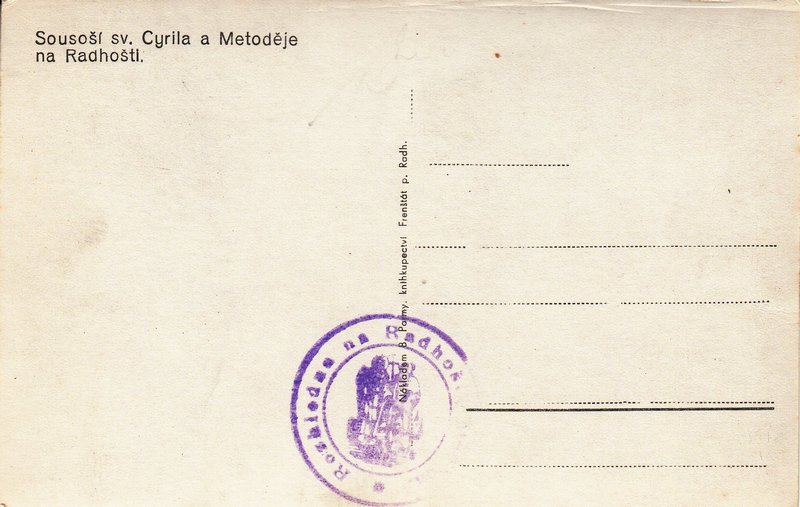 Sousoší sv. Cyrila a Metoděje na Radhošti.