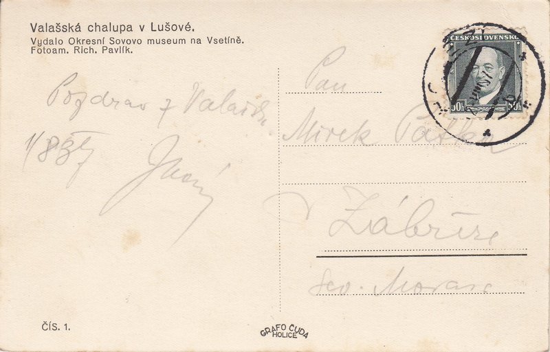 Valašská chalupa v Lušové